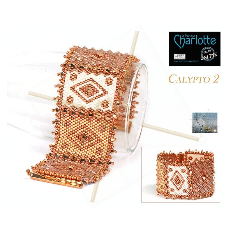 kit bracelet Peyote Calypto Rose Gold