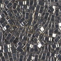 Half Tila Miyuki 5*2mm Palladium Plated