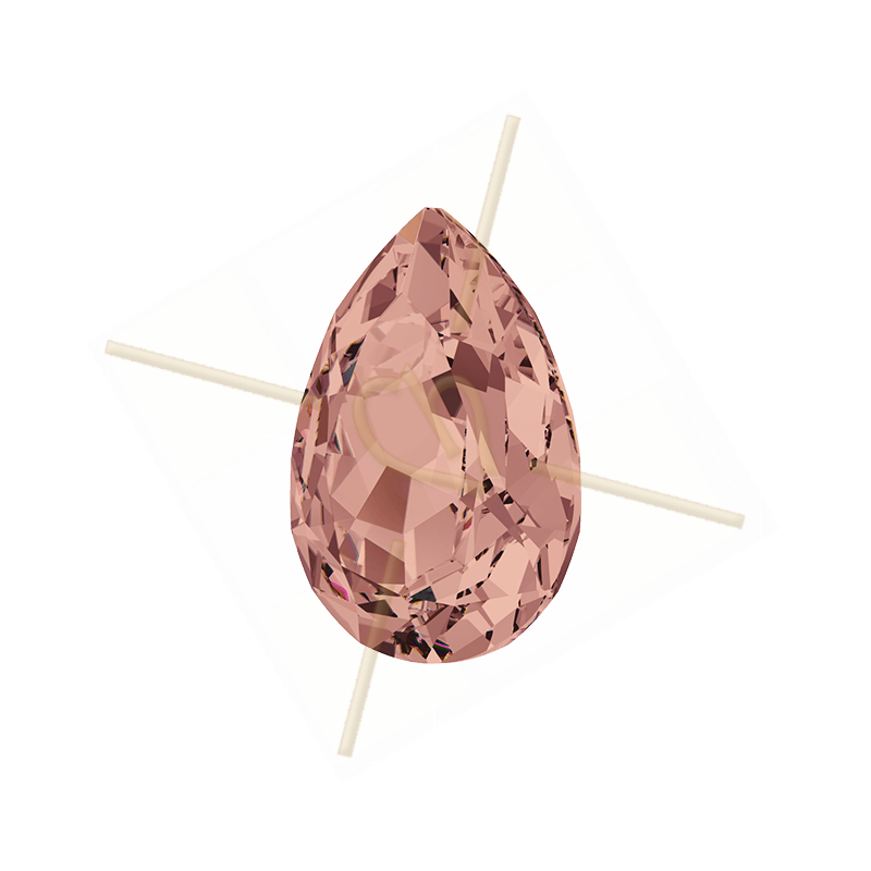 4320 14*10mm pear Swarovski Blush rose