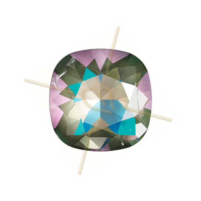 Swarovski cabochon 4470 12mm Army Green DeLite L130D