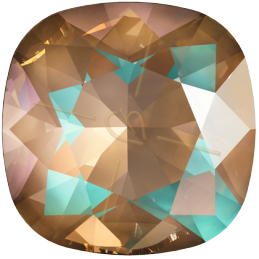 Swarovski cabochon 4470 12mm Cushion Square Cappuchinno DeLite L133D