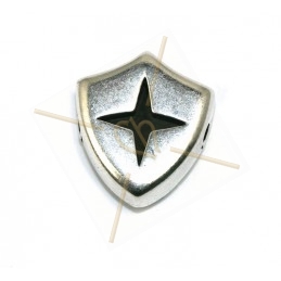tussenstuk metaal "shield" 14mm