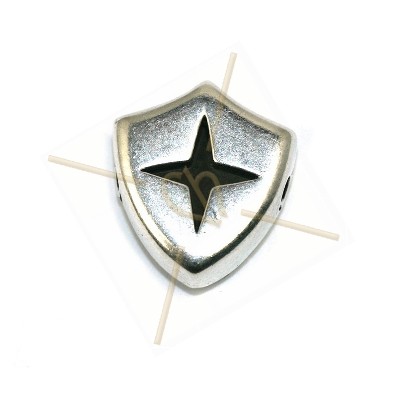 tussenstuk metaal "shield" 14mm