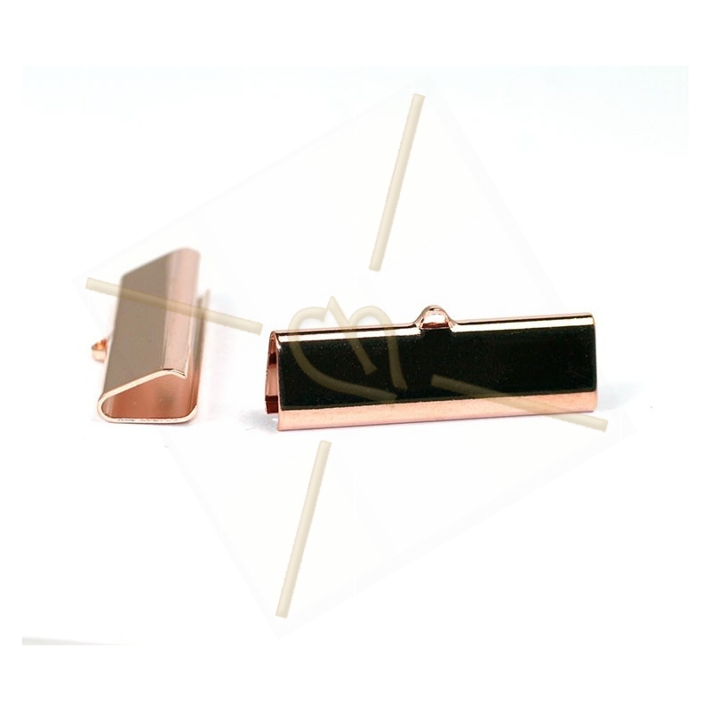 pince-cordon 30*9mm Rose gold plated