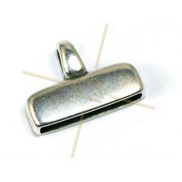 embout metal 20*4mm antique silver