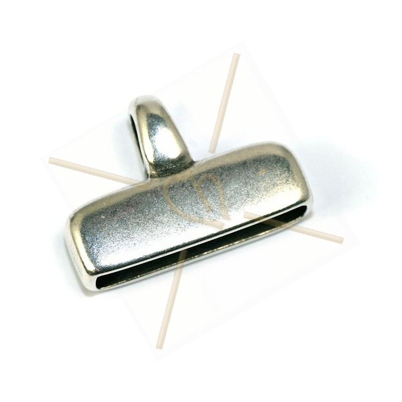 embout metal 20*4mm antique silver