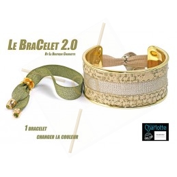 bracelet metal 30mm large gold