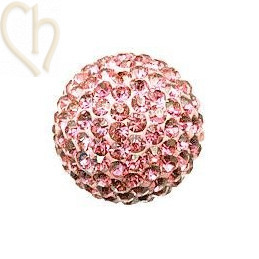 boule de strass 14mm Lt. Rose