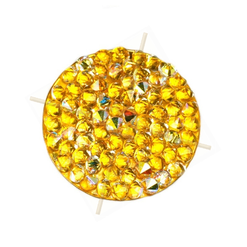 Crystal ROCKS 24mm Okkergeel