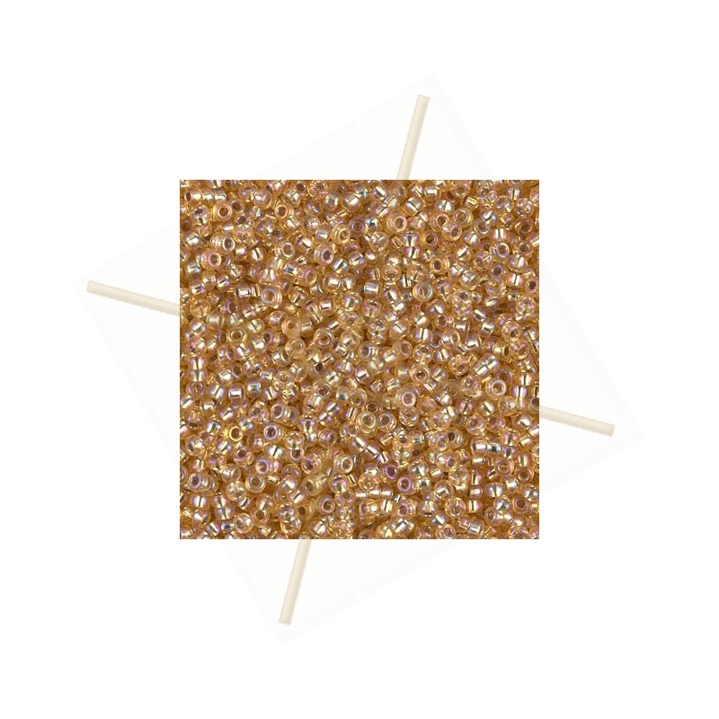 Rocaille 11/0 Miyuki Gold silverlined transparant