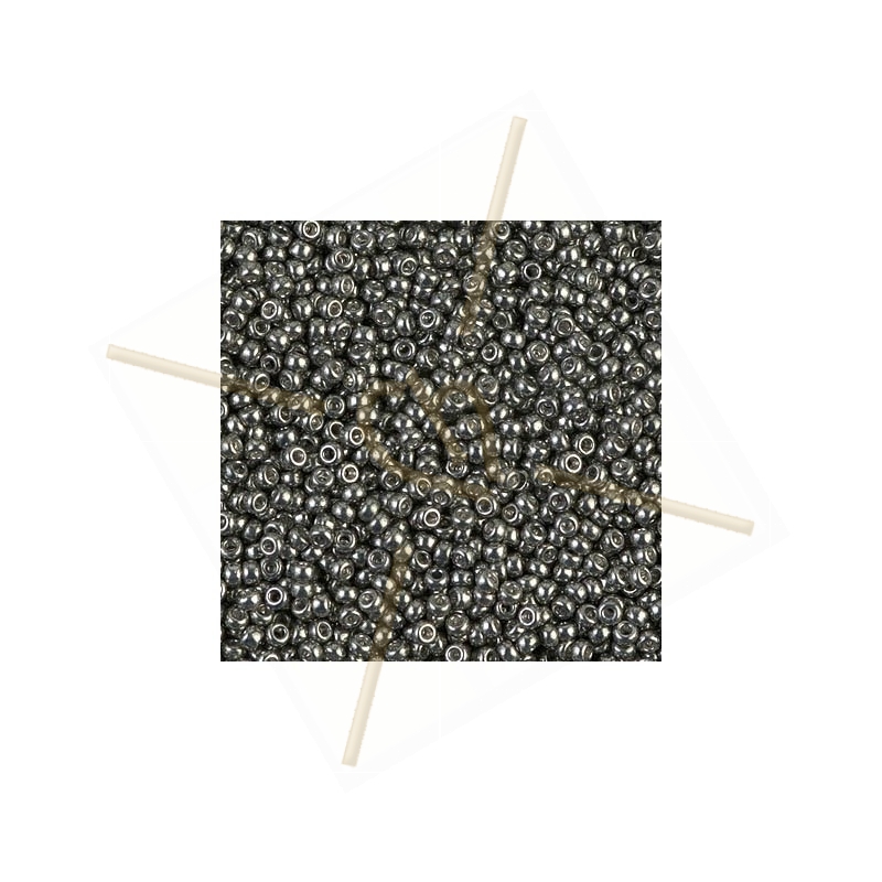 Rocaille 11/0 Miyuki Galvanised Dark Steel 11-1087