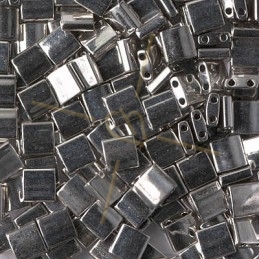 Tila bead Miyuki Palladium Plated