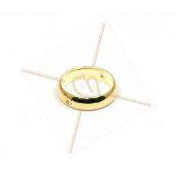 ring metal 12mm  2 holes gold plated