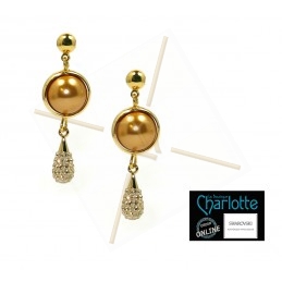 rondel metaal 12mm met 2 gaatjes gold plated