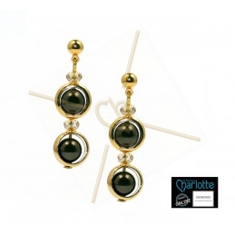 rondel metaal 9mm met 2 gaatjes gold plated