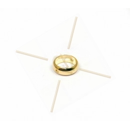 ring metal 9mm  2 holes gold plated