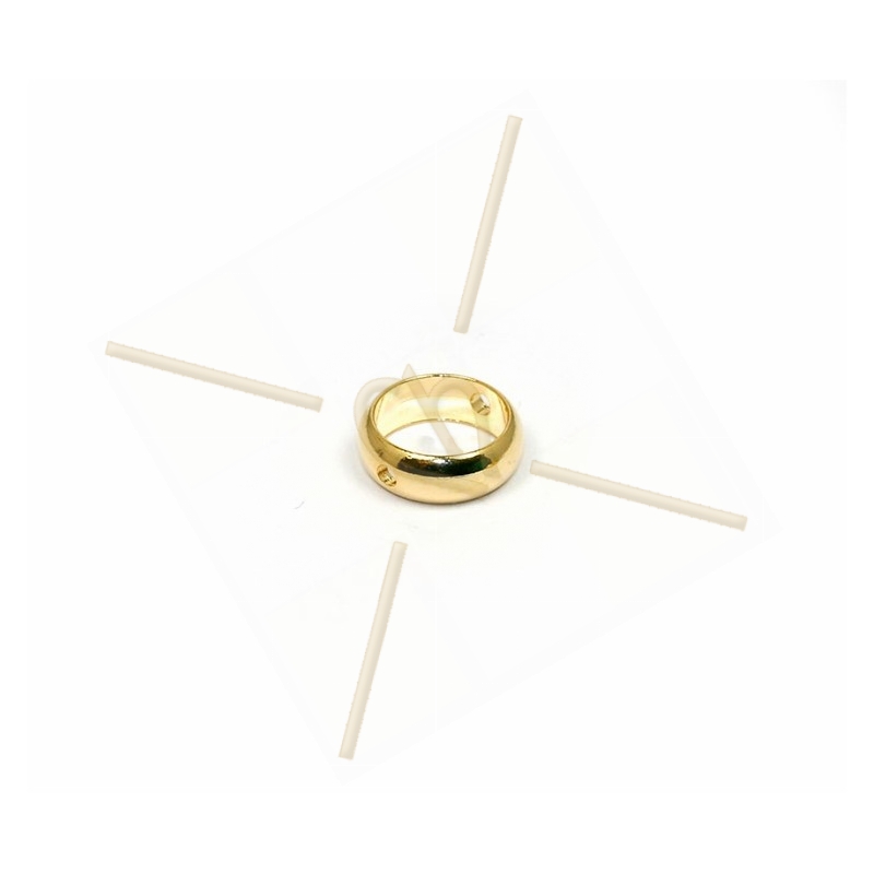ring metal 9mm  2 holes gold plated