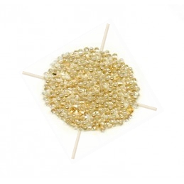 Pastille 15mm rond Swarovski Crystal Fabric-it Golden Shadow