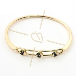 bracelet metal for 3 strass SS29 Gold
