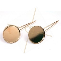 oorbellen harpon voor 24mm rond met boordje