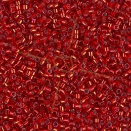 Silverlined Red - Miyuki Delica 11/0 - 5 gr - db0602
