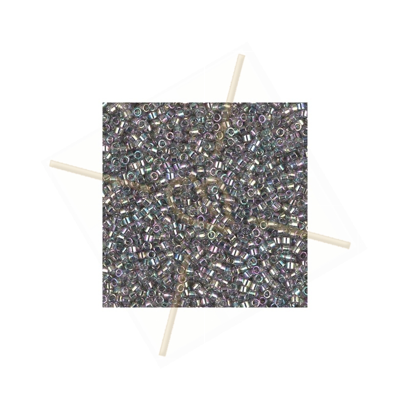 Grey Rainbow Gold Luster Miyuki Delica 11/0 - 5 gr - db0107