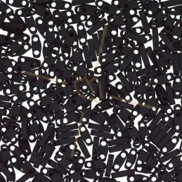 Miyuki Quarter Tila Black Matte 401F