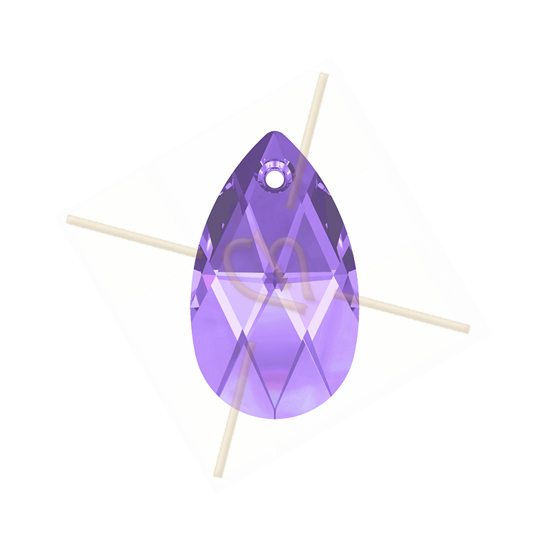 hanger druppel 22mm Swarovski Tanzanite 539