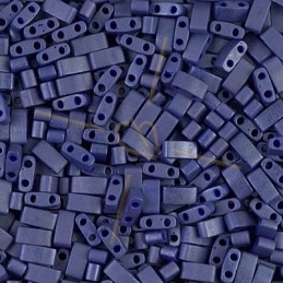 Half Tila Miyuki 5*2mm Cobalt Blue Mat
