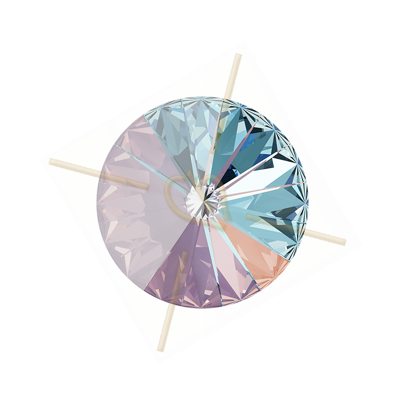 1122 - 14mm Rivoli Swarovski Lavender Delite L144D