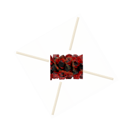 8mm Swarovski Fine Rocks Tube Light Siam