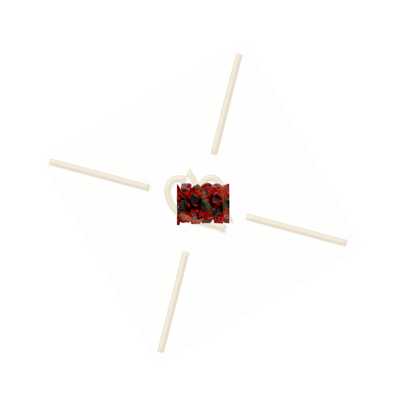 8mm Swarovski Fine Rocks Tube Light Siam