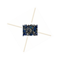 8mm Swarovski Fine Rocks Tube Bermuda Blue BBL