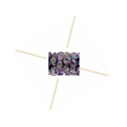 8mm Swarovski Fine Rocks Tube Light Amethist Paradise Shine 212PARSH