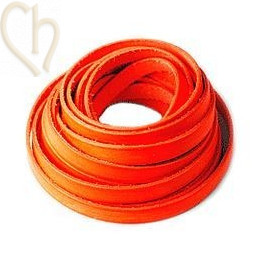 leather ribbon orange