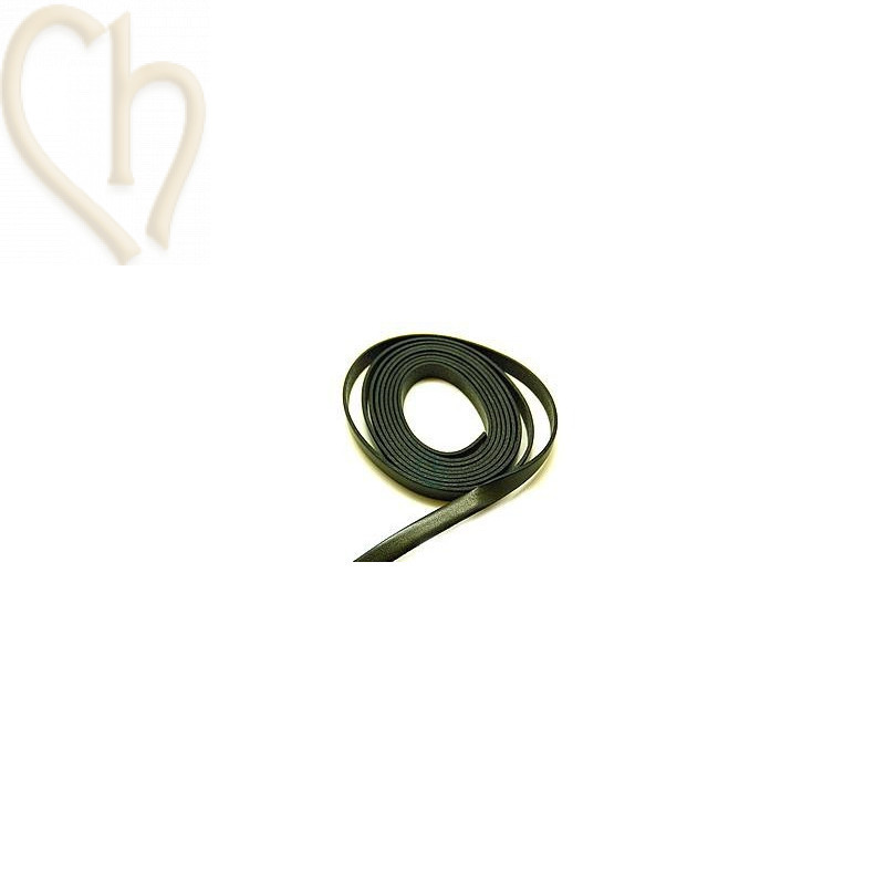 cuir plat gris foncé