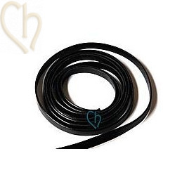 cuir plat noir
