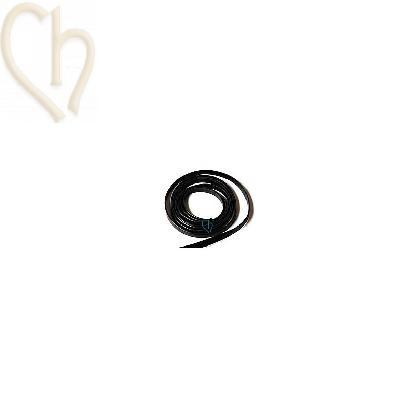 leather ribbon black