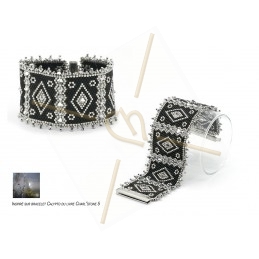 Kit bracelet peyote Calypto 2 Black Silver