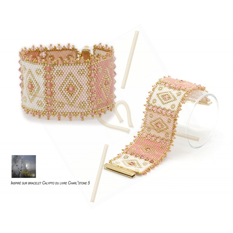 Kit bracelet peyote Calypto 2 Pink
