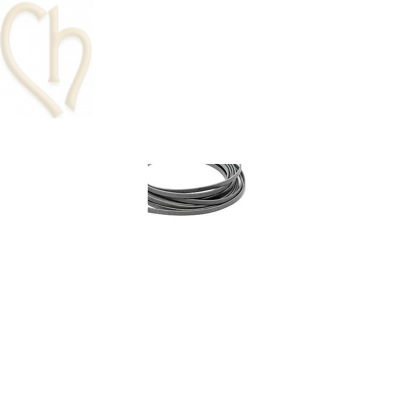 cuir plat gris m.
