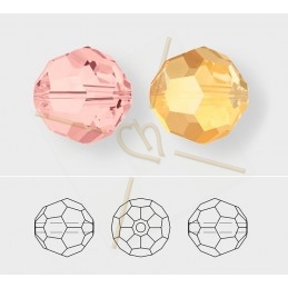 Rose gold bol 8mm Swarovski ROGL