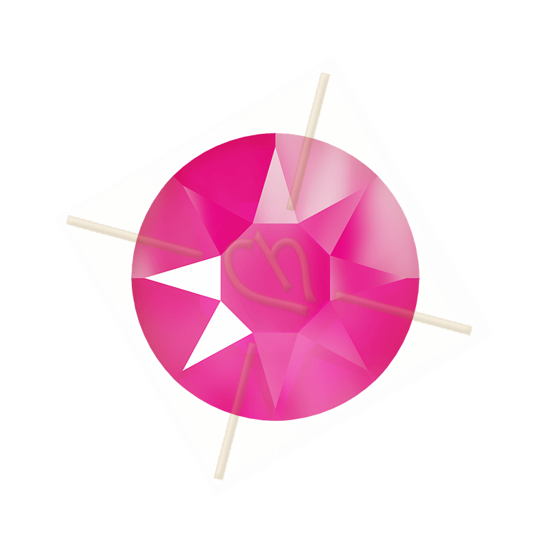 Strass Swarovski Hotfix 2078 SS20 4.7mm Electric Pink L137S