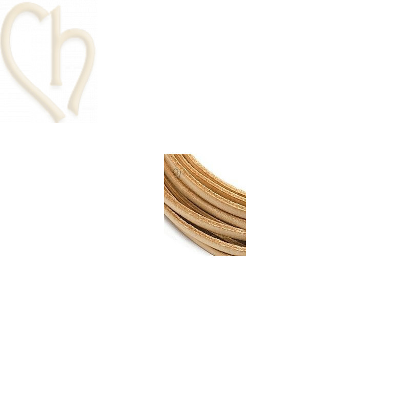 leather ribbon Naturel