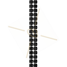 Swarovski Crystal Mesh 2-rijen hematite