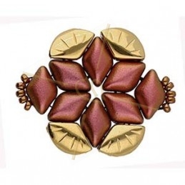 Cymbal Side Beads - perle en metal Polonia pour Gemduo Gold plated