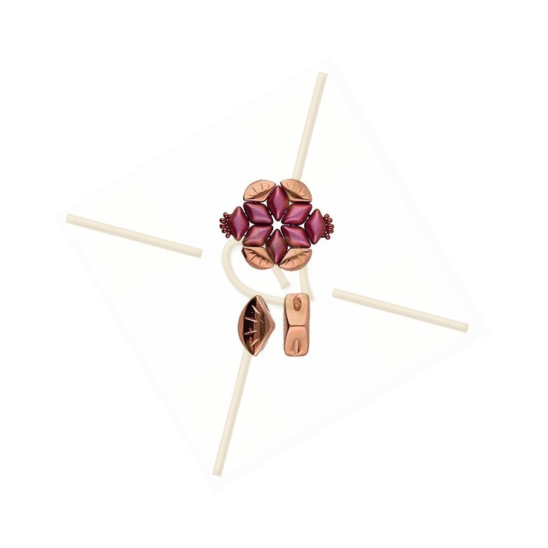 Cymbal Side Beads - Polonia metalen zijparel voor Gemduo Rose Gold