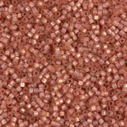 Miyuki Delica 11/0 - Peach Alabaster Silverlined - Db622