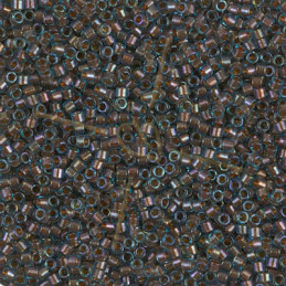 Miyuki Delica 11/0 - Topaz Lined Aqua AB - Db1775