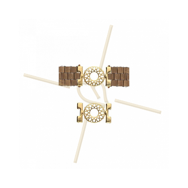 Cymbal Connector Gold plated - DETIS - for Miyuki Tila, Half Tila, Quart Tila CYM-TL012611-GP